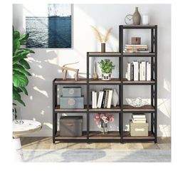 Brown Metal cube Shelf Bookcase