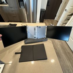Portable Dual Monitor Setup