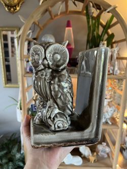 Ceramic Owl Bookend 