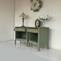 French Provincial Nightstands - Night Stand Set - Dresser Set - Bedroom Set - Bedside Tables 