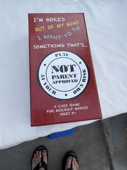 Not parent approved Card game