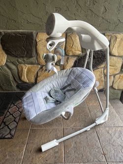 Baby Swing with Mobile and Harness