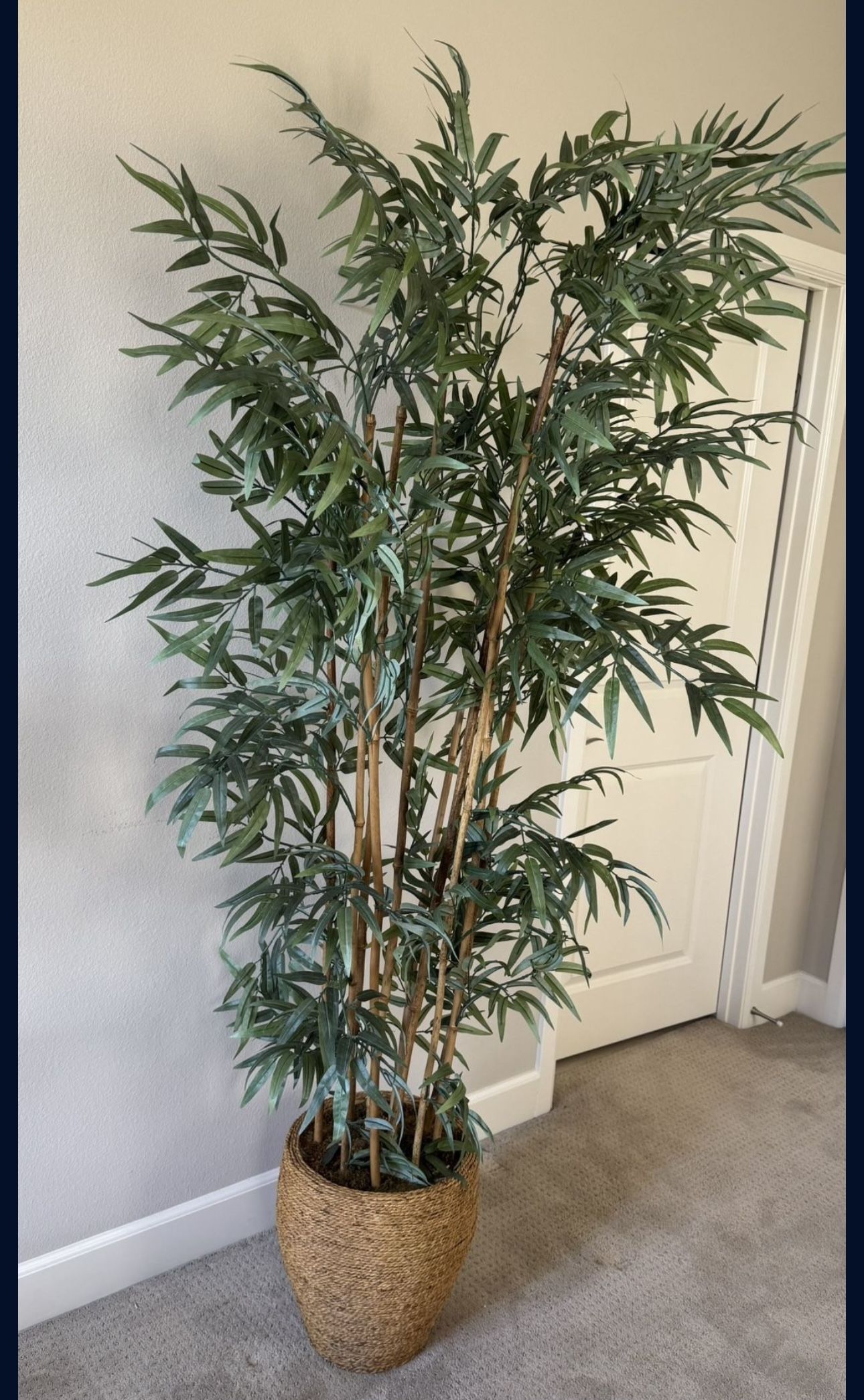 Nearly Natural Bamboo Artificial Tree in a beautiful Planter home decor