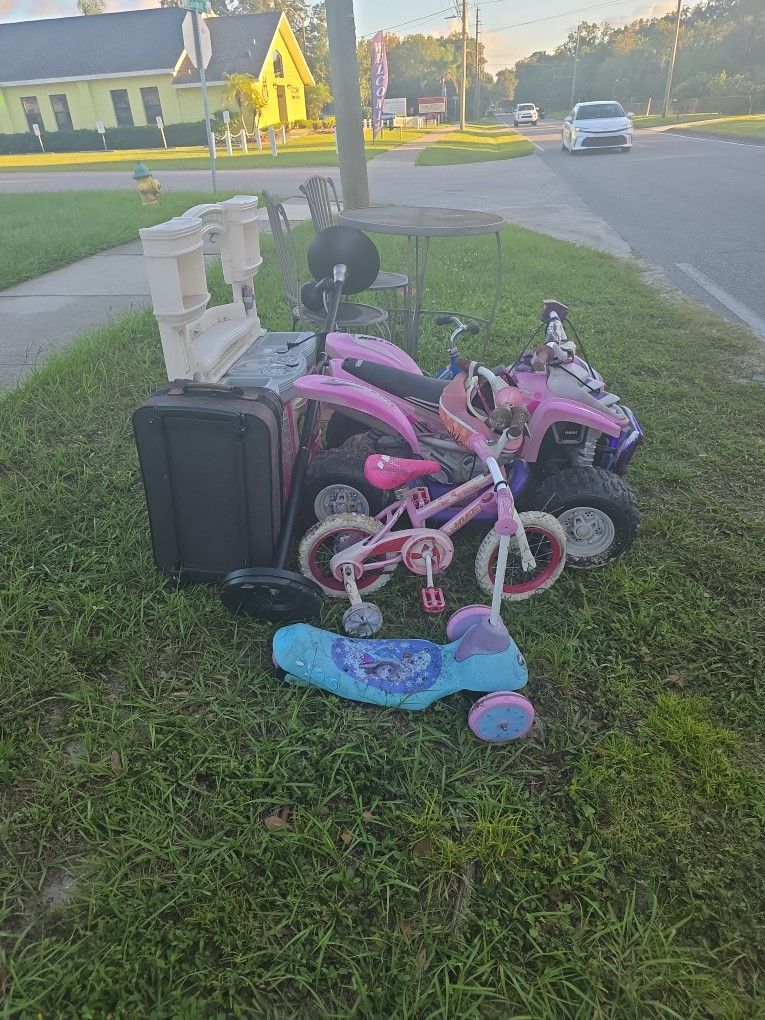 FREE USED TOYS & MISC. ITEMS FIRST COME FIRST SERVE