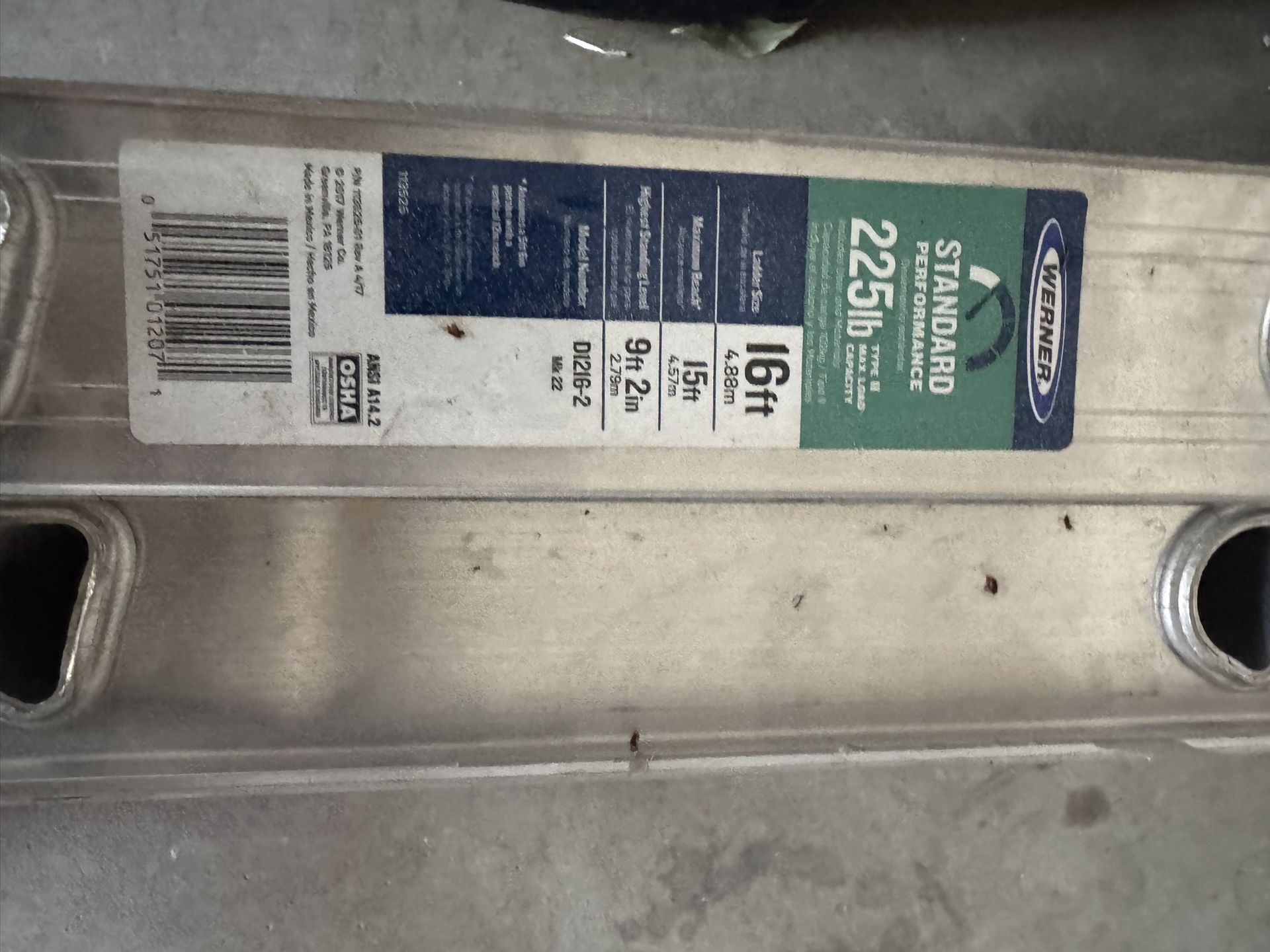 Werner 16ft Extension Ladder