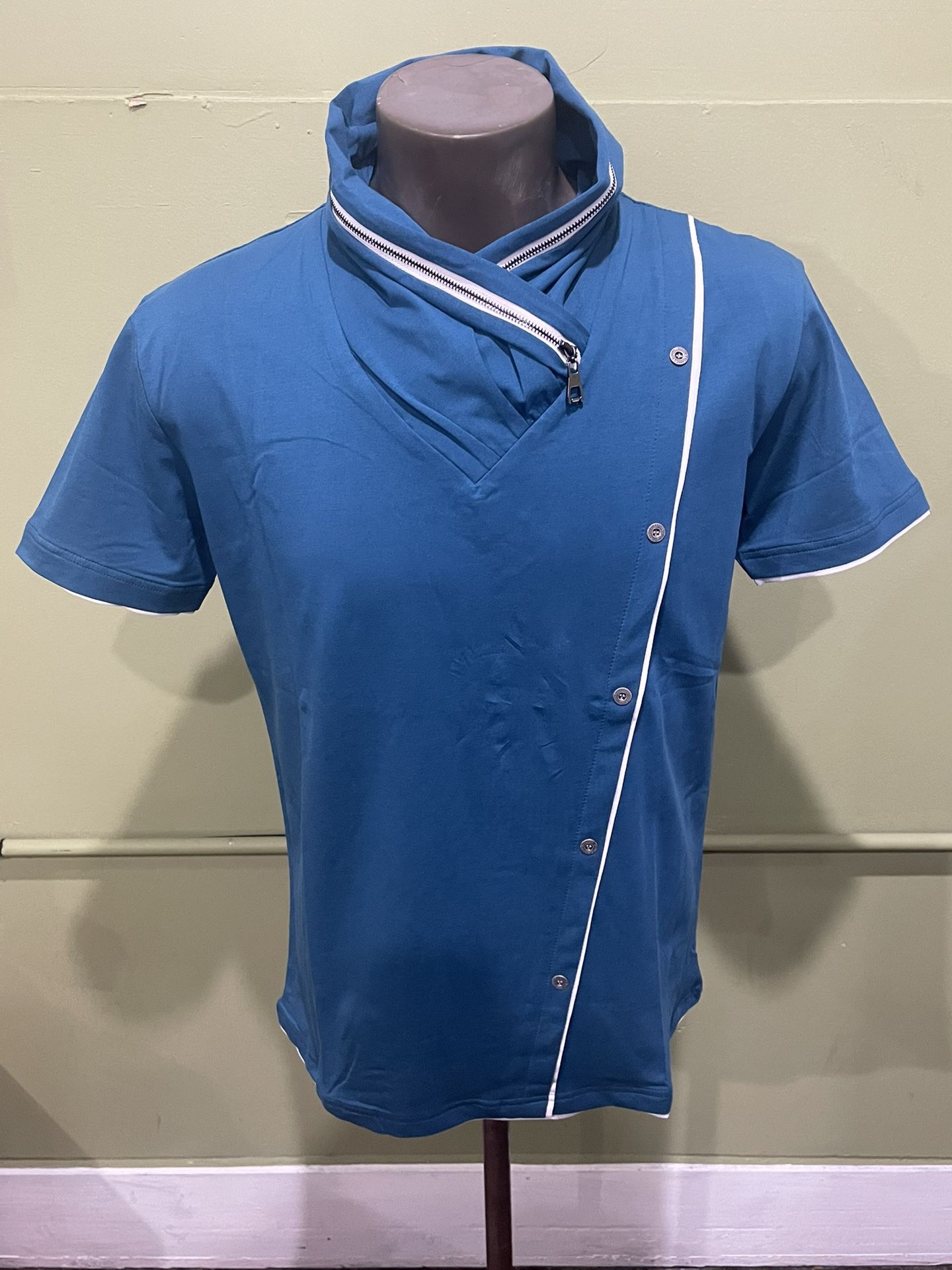 Vassari Shirt Deep Sea Blue Shawneck Modern Fit