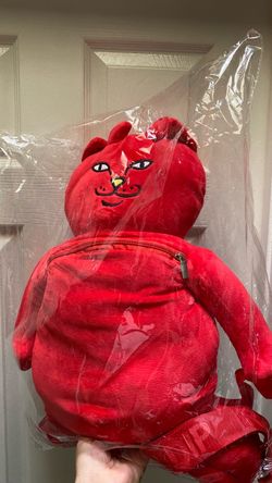 RIPNDIP Red Cat Plush Backpack