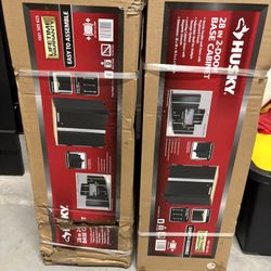 2 Ready-to-Assemble 28 in. W x 32 in. H x 18 in. D 2-Door Steel Garage Base Cabinet