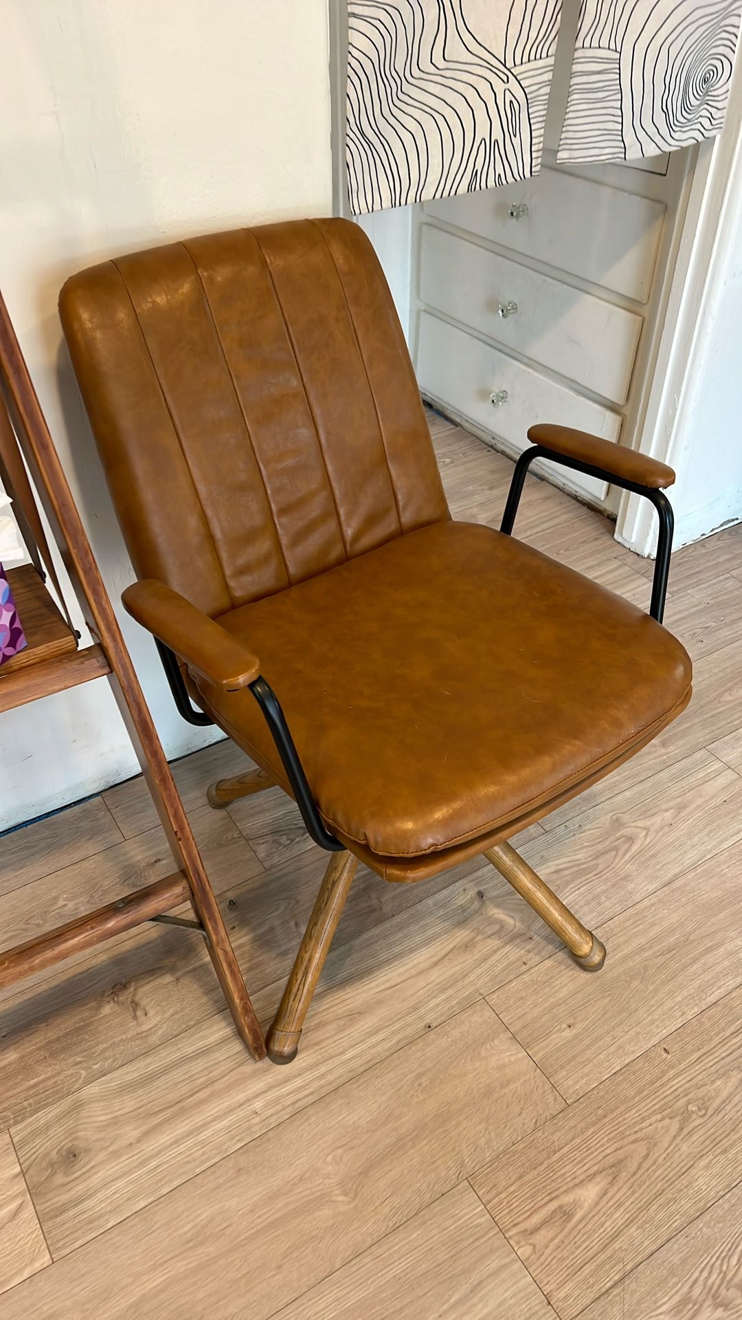 Office Chair Brown Leather 