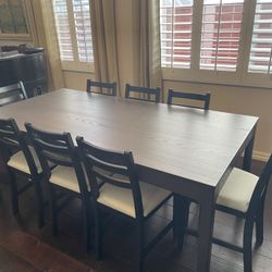 IKEA TONSTAD Dining Table With 8 Chairs