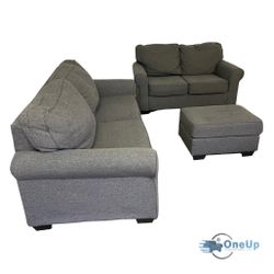 Gray Couch And Loveseat Sofa Set **Free Delivery**