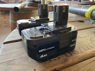 Ryobi 18V 4AH Batteries