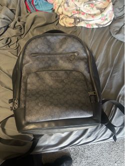 Coach Signature Backpack – Black/Charcoal