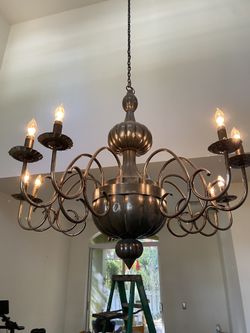 Chandelier Mexican Tin