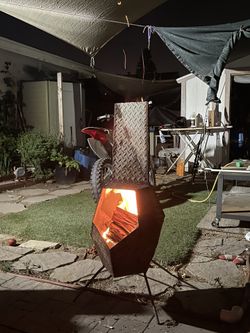 Welded Chiminea Fire Place