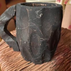 Vintage Wooden Mug