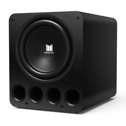 Monolith by Monoprice 16in THX Certified Ultra 2000-Watt Powered Subwoofer (Matte Black/Painted)