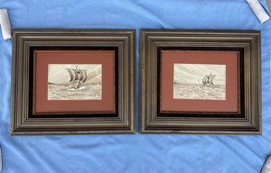 Sailboat Watercolor Artwork Set (signed)   