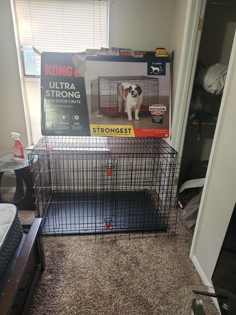 XL DOG CAGE BARELY USED