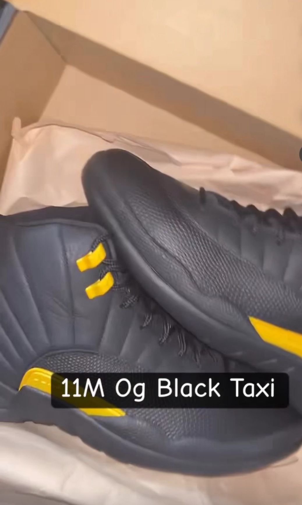 Jordan 12 “Black taxi” 11M