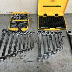 Ratcheting Wrenches, Bit Set, and Misc Bits