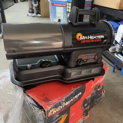 80,000 BTU Black Forced Air Kerosene/Diesel Indoor/Outdoor Space Heater with Thermostat