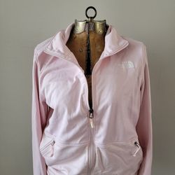 Northface Women's Track Lightweight Zip Jacket Light Pink Size M EUC 