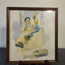 1924 ad for cream of wheat framed