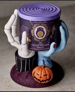 Halloween Bath & Body Works Nightmare Before Christmas Jack & Sally Hands Candle Holder