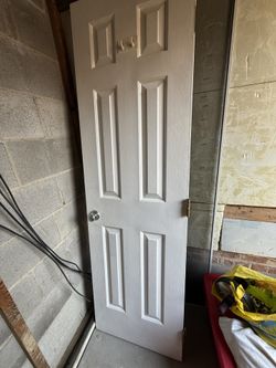 White Bathroom Door