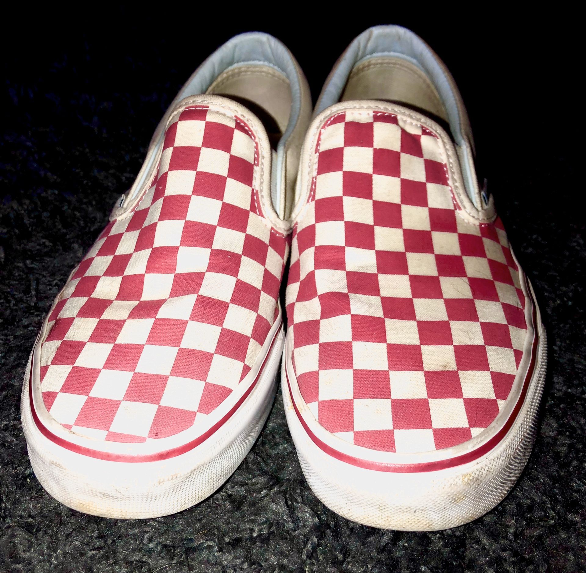 RED CHECKERED VANS