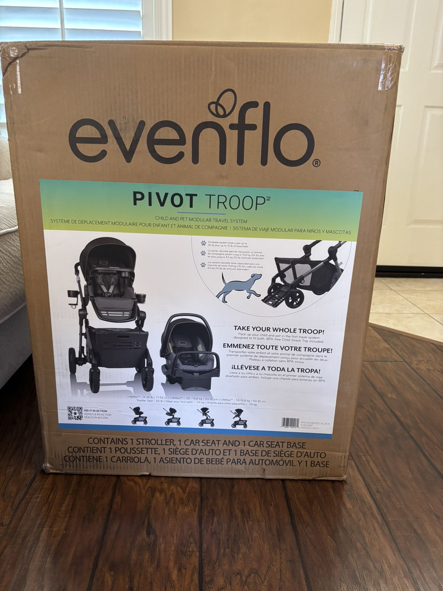 Evenflo Pivot Troop Child And Pet Stroller