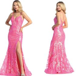 New With Tags Sequin Long Formal Dress & Prom Dress $235