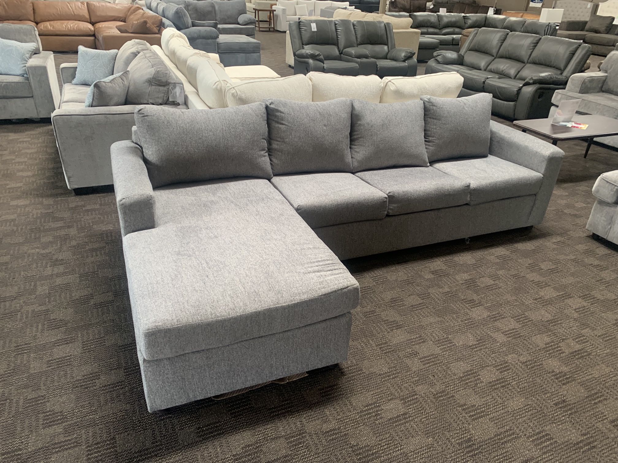 Grey Sectional Queen Sleeper Sofa