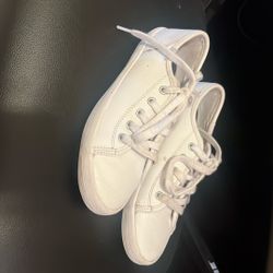 Girls White Keds 
