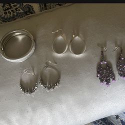 Earring And Bracelet Bundle See My Page 