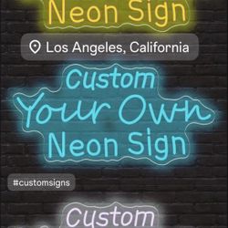 Custom Neon Type Signs 