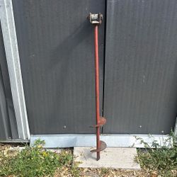 Auger Earth Anchor Shed Heavy Duty Steel Spiro Blades 