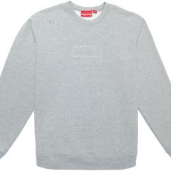 Supreme Cutout Box Logo Crewneck Sweater Large