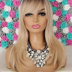 Human Hair Blend Lace Part Wig