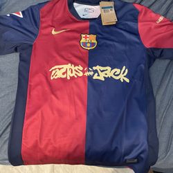 NEW Barcelona/Travis Scott Jersey