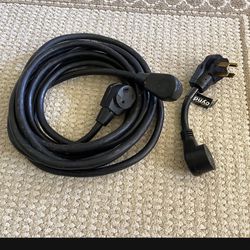 30 Amp RV Motorhome Electric Cord and 30/50 pigtail adapter
