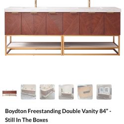 84” Vanity - Or Two 42” Vanities- Still In The Box.  