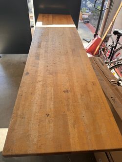 Heavy Duty Industrial Workbench / Packing Table - 96"x30" Maple Top (Adjustable)