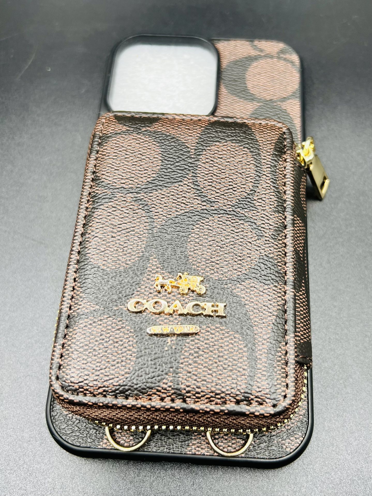 NEW Coach Phone 14 Pro Max Case/Wallet With Strap