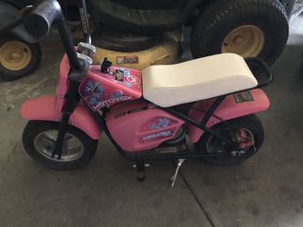 Motovox electric kids bike pink