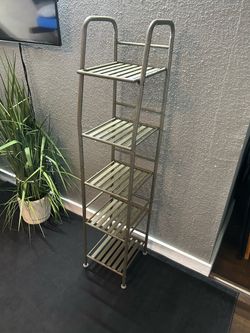 5-Tier Metal Wire Standing Shelf Rack