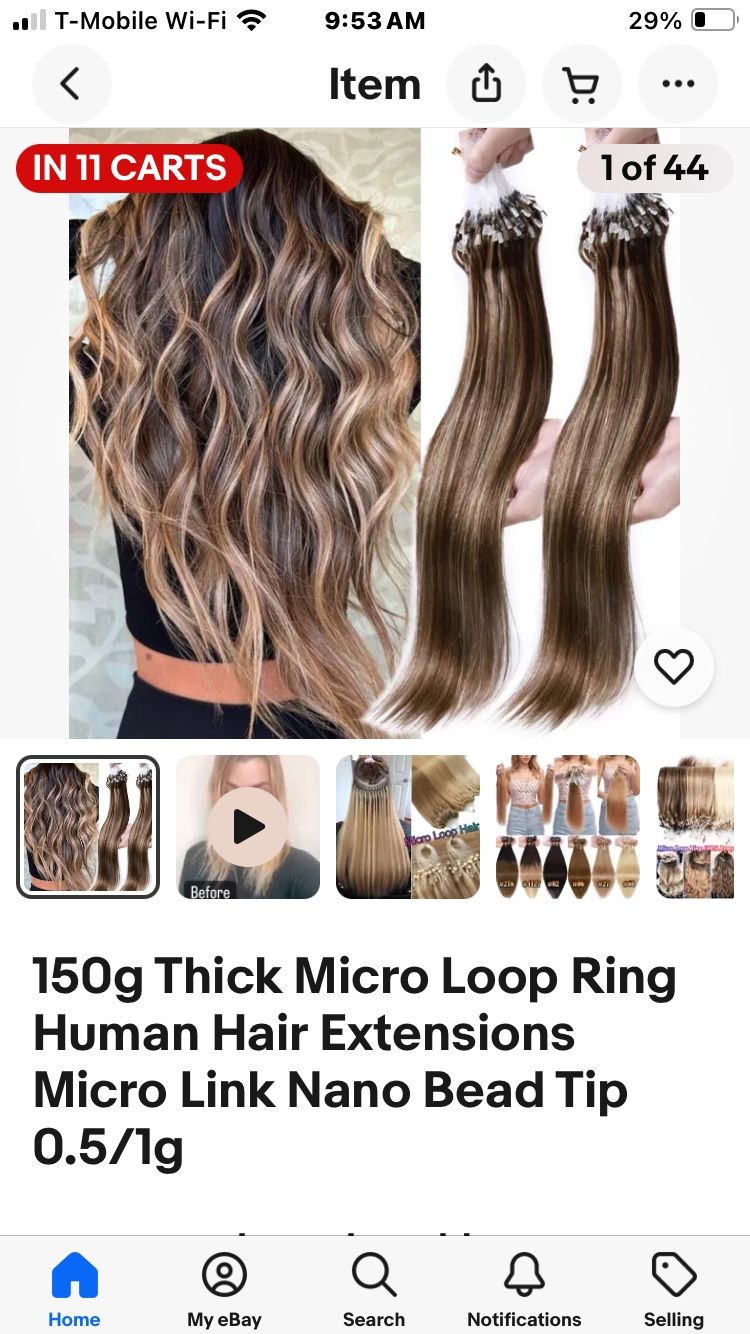 18 Inch Loop Micro Ring Human Hair Extension