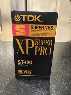 TDK S-VHS XP Super Pro ST-120 120 min Recordable Blank Video Tape 1991