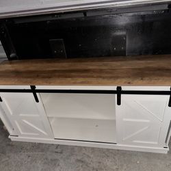 Rustic Sliding Door Tv Stand 